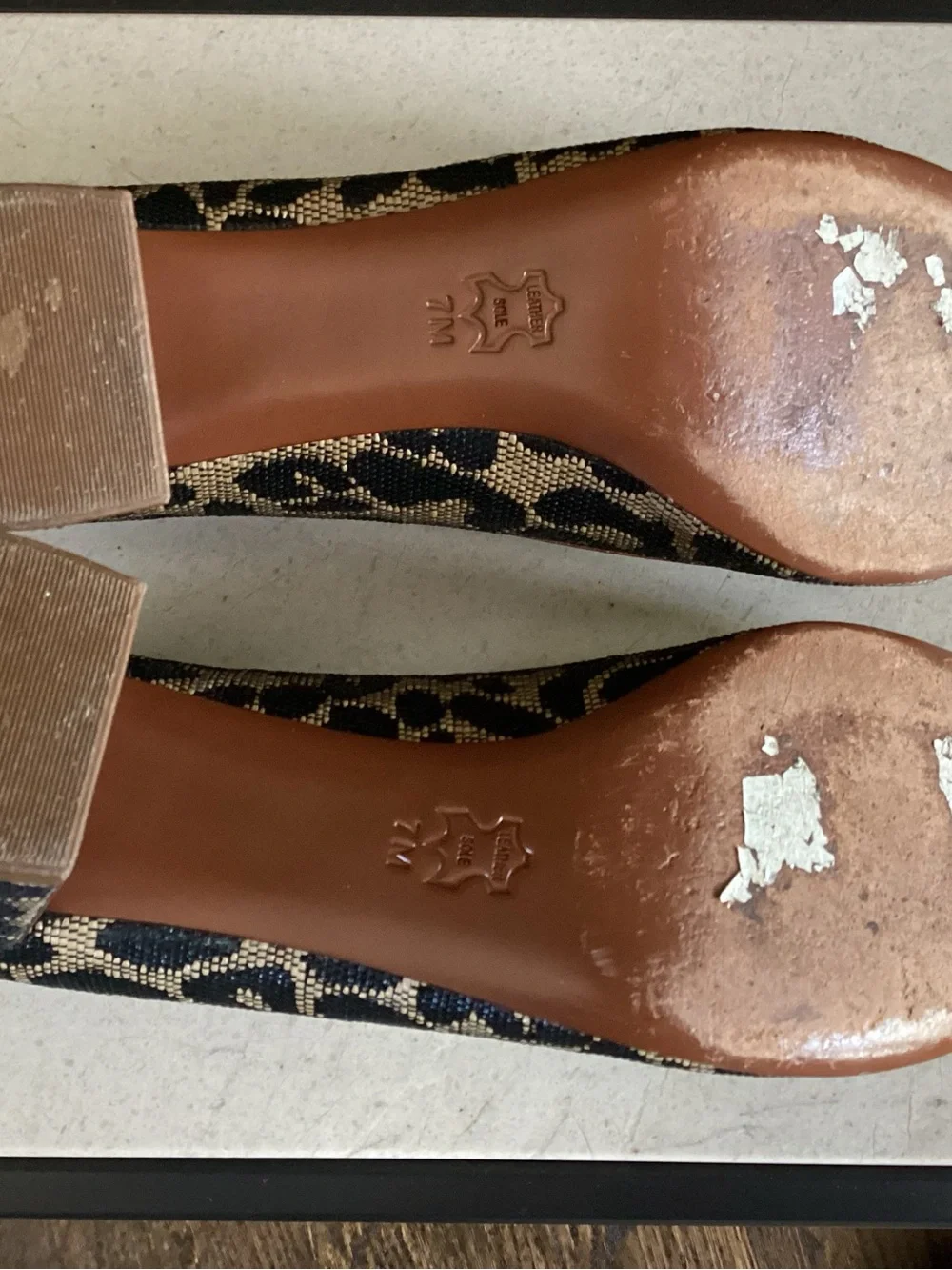Tory Burch Leopard-Print Block Heel Pumps in Black and Brown